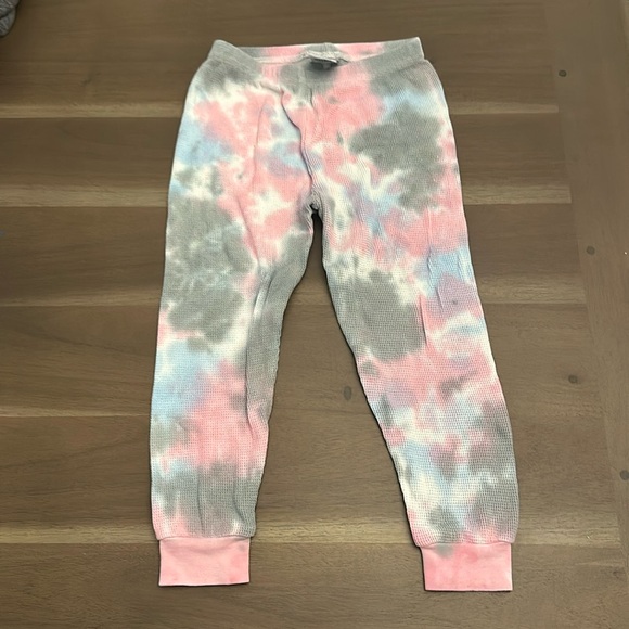 B steps Tie Dye Waffle Pajama Set - Picture 2 of 6